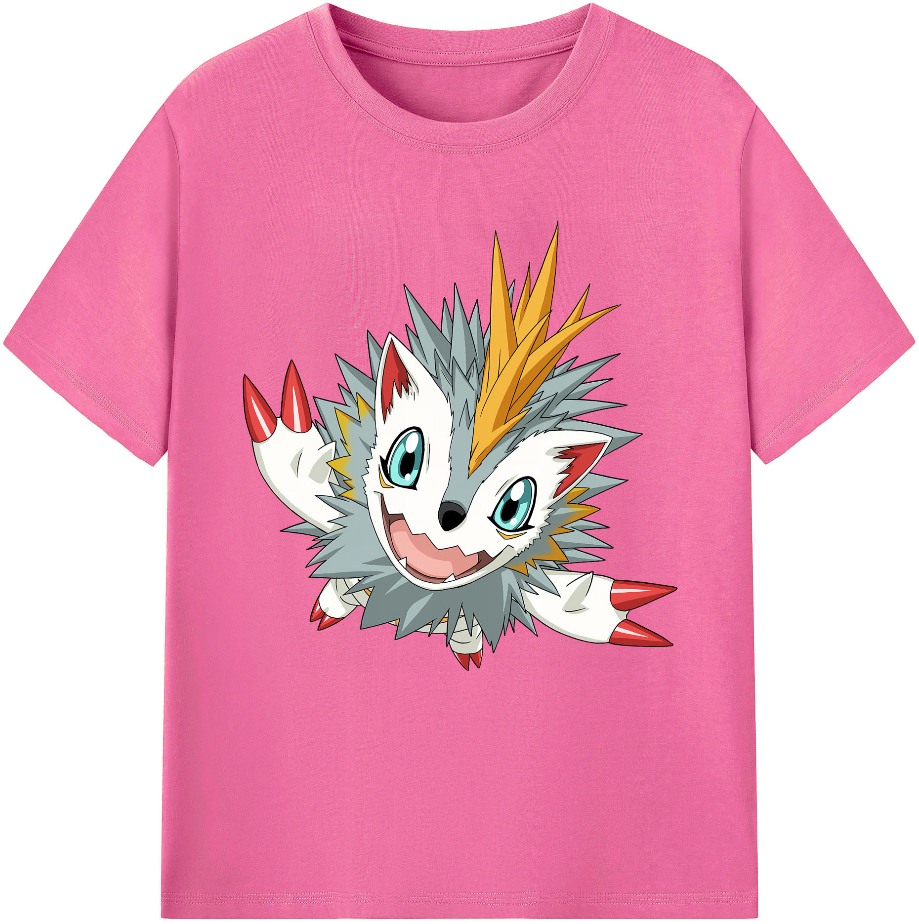 （画像用） Digimon デジタルモンスター/デジモン レディースカジュアルプリントTシャツ（綿100％）